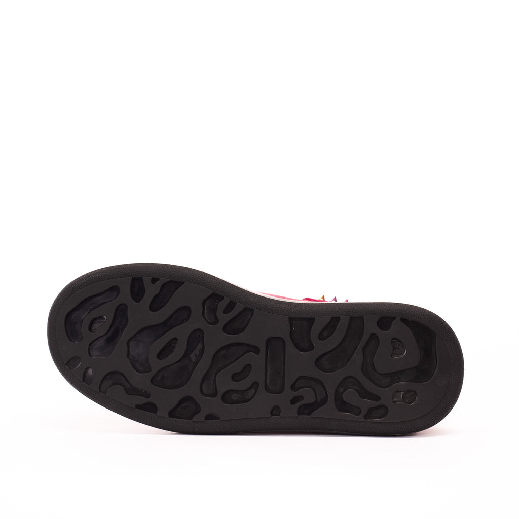 The Venezia Fuchsia Leather Women Sneaker