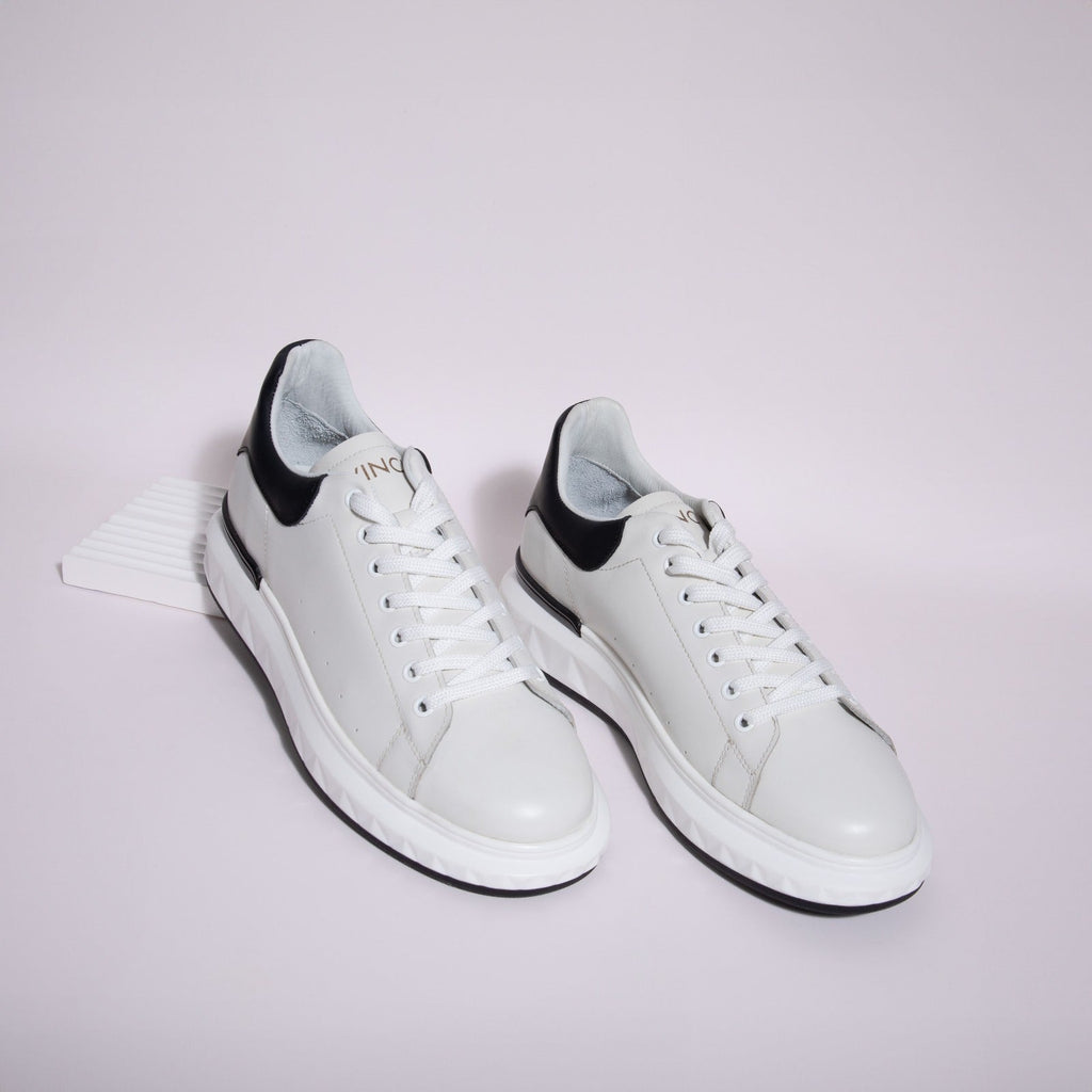 The Linq White Leather Men Sneaker