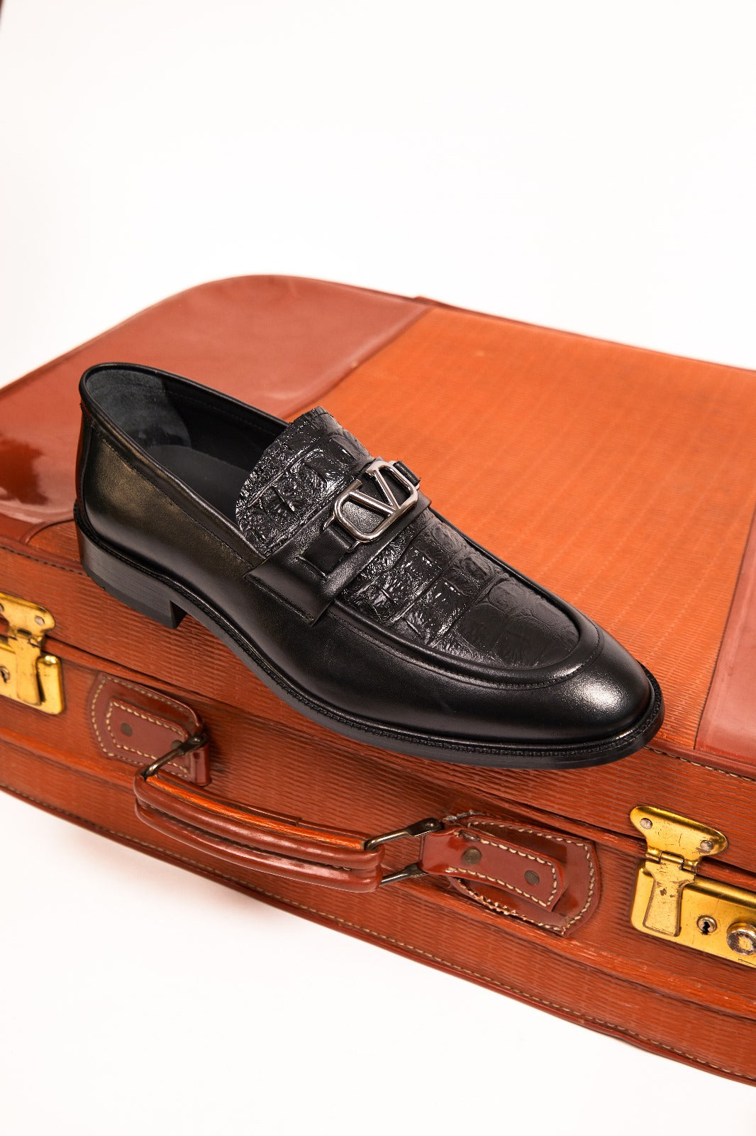 Amsterdam Black Bit Loafer Men Shoe