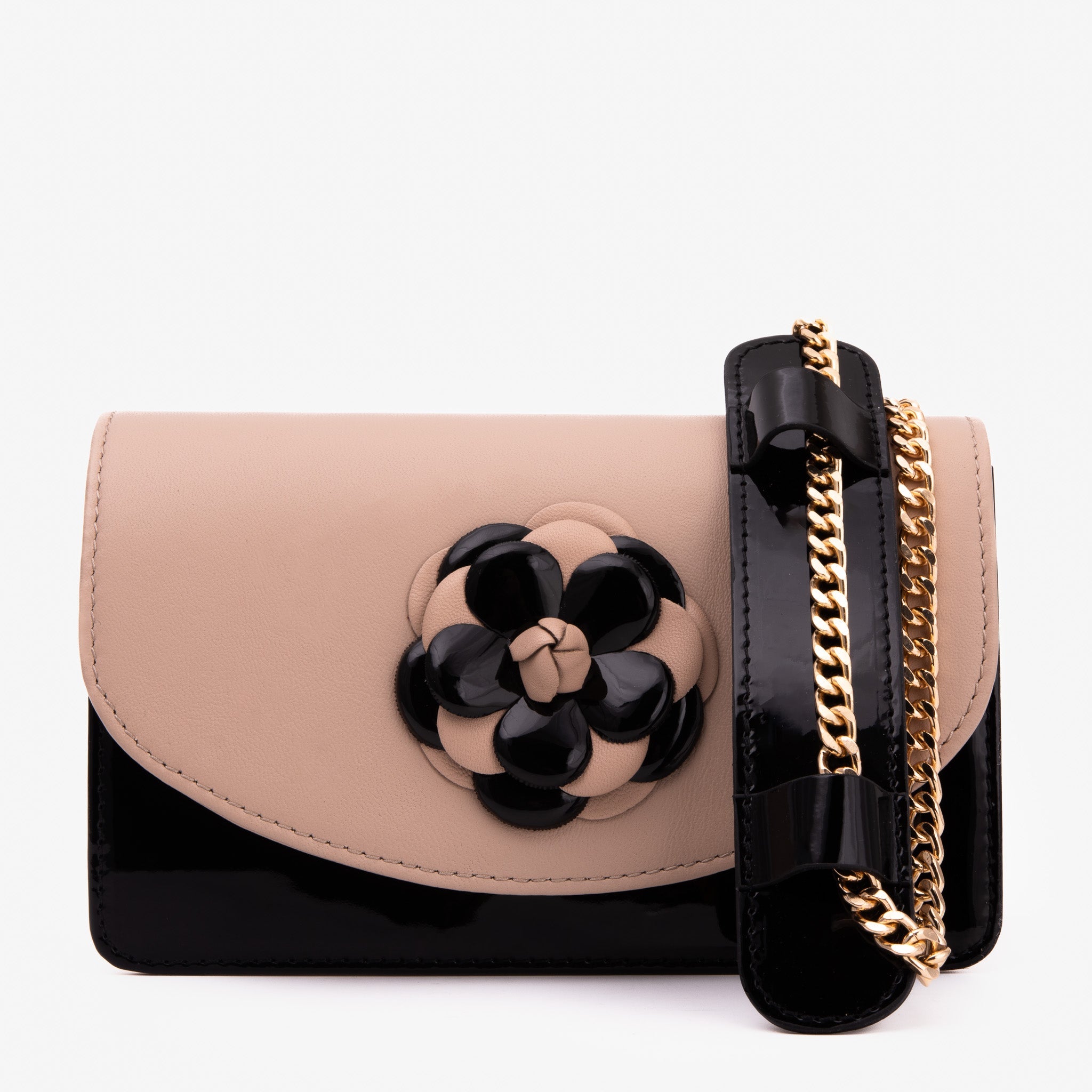 The Diva Beige Leather Handbag