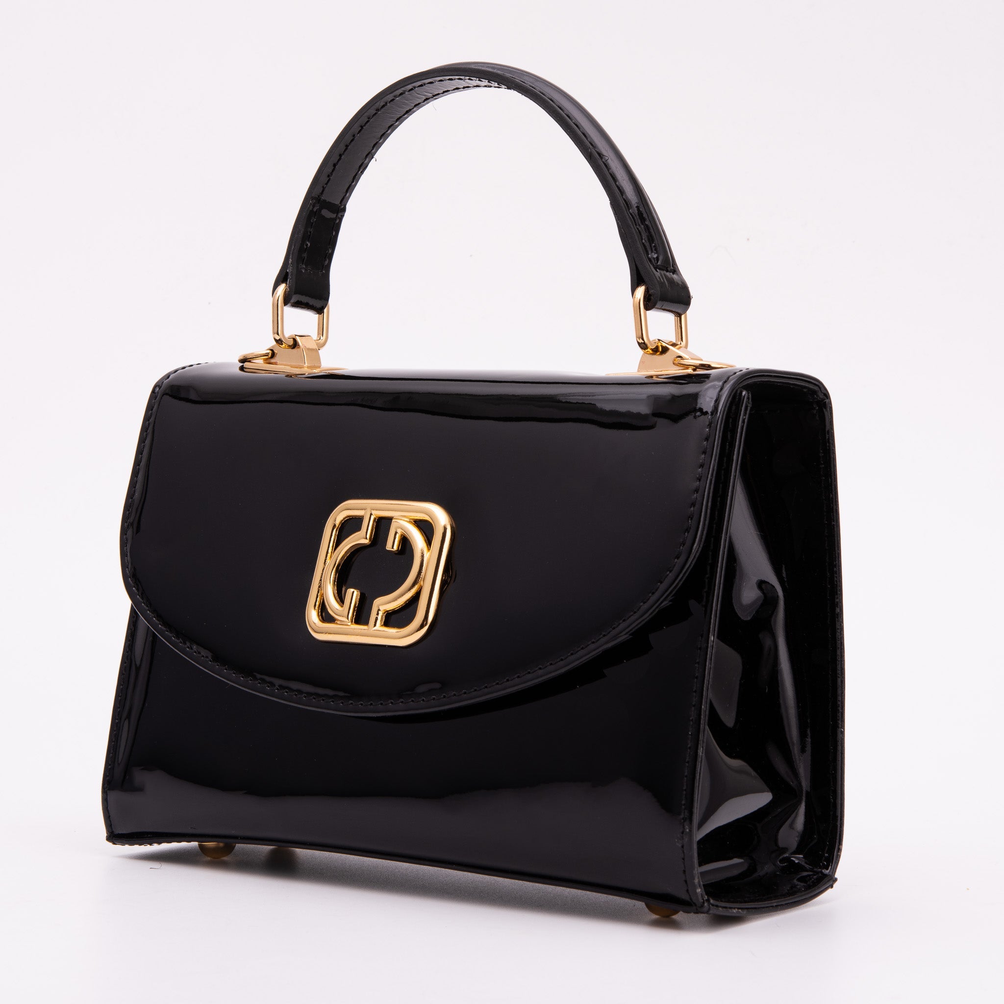 The Rosalinda Black Leather Handbag