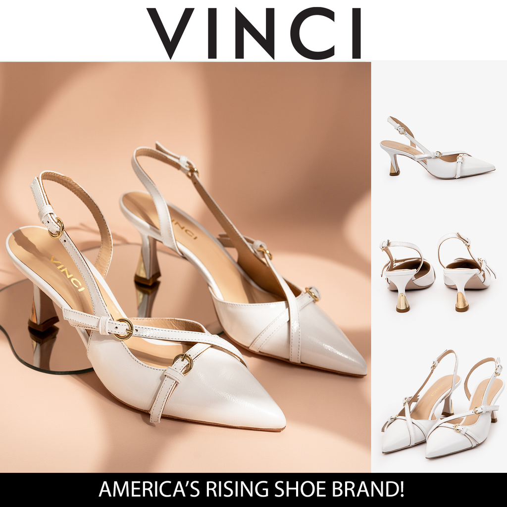 The Atlantic White Leather Slingback Women Sandal