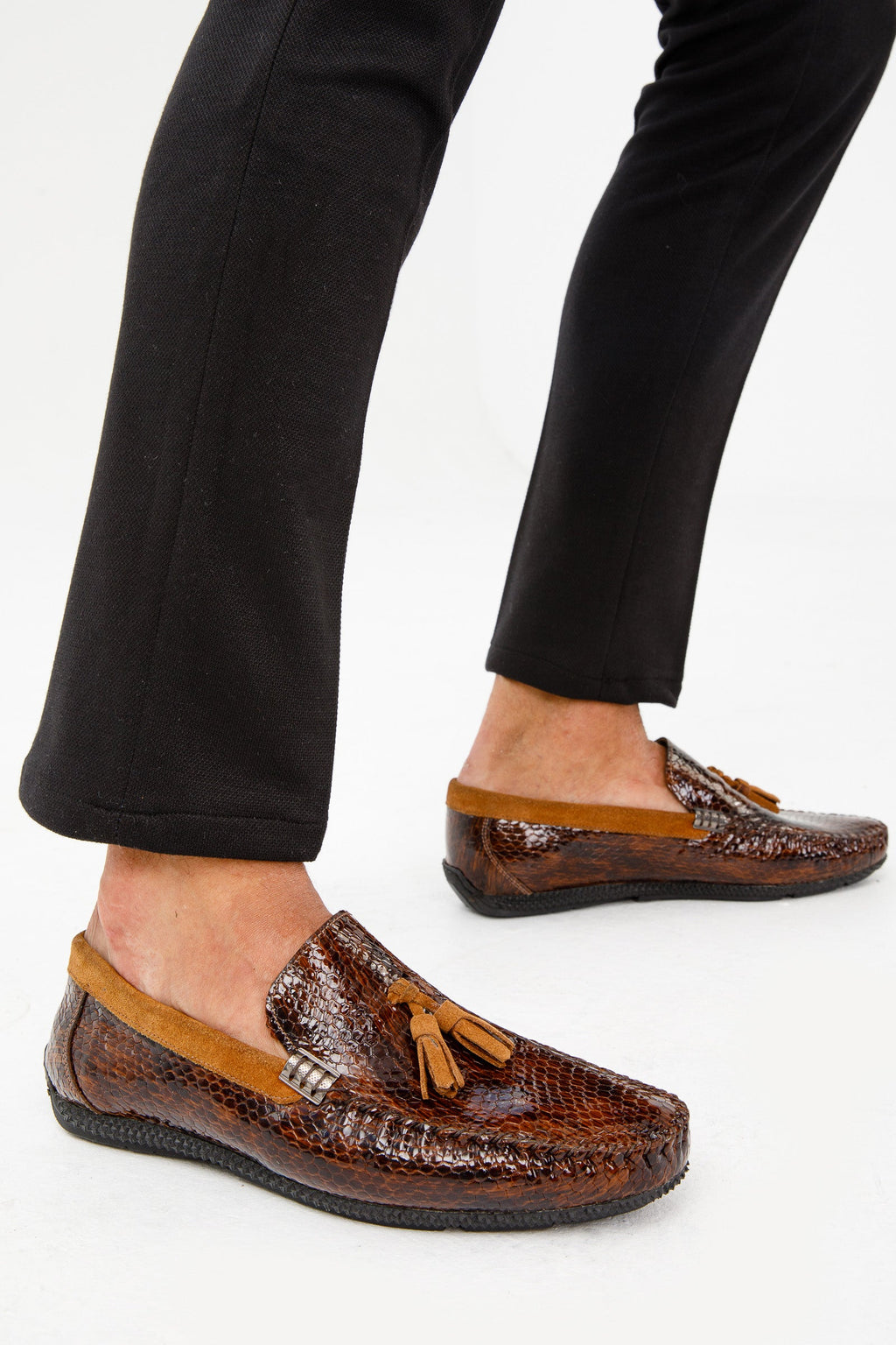 The Cordova Tan Patent Leather Tassel Loafer Men Shoe  Final Sale!