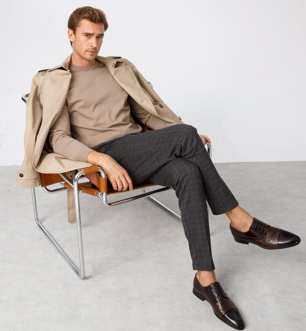 The Monterrey Brown Cap Toe Derby Men Shoe  Final Sale!