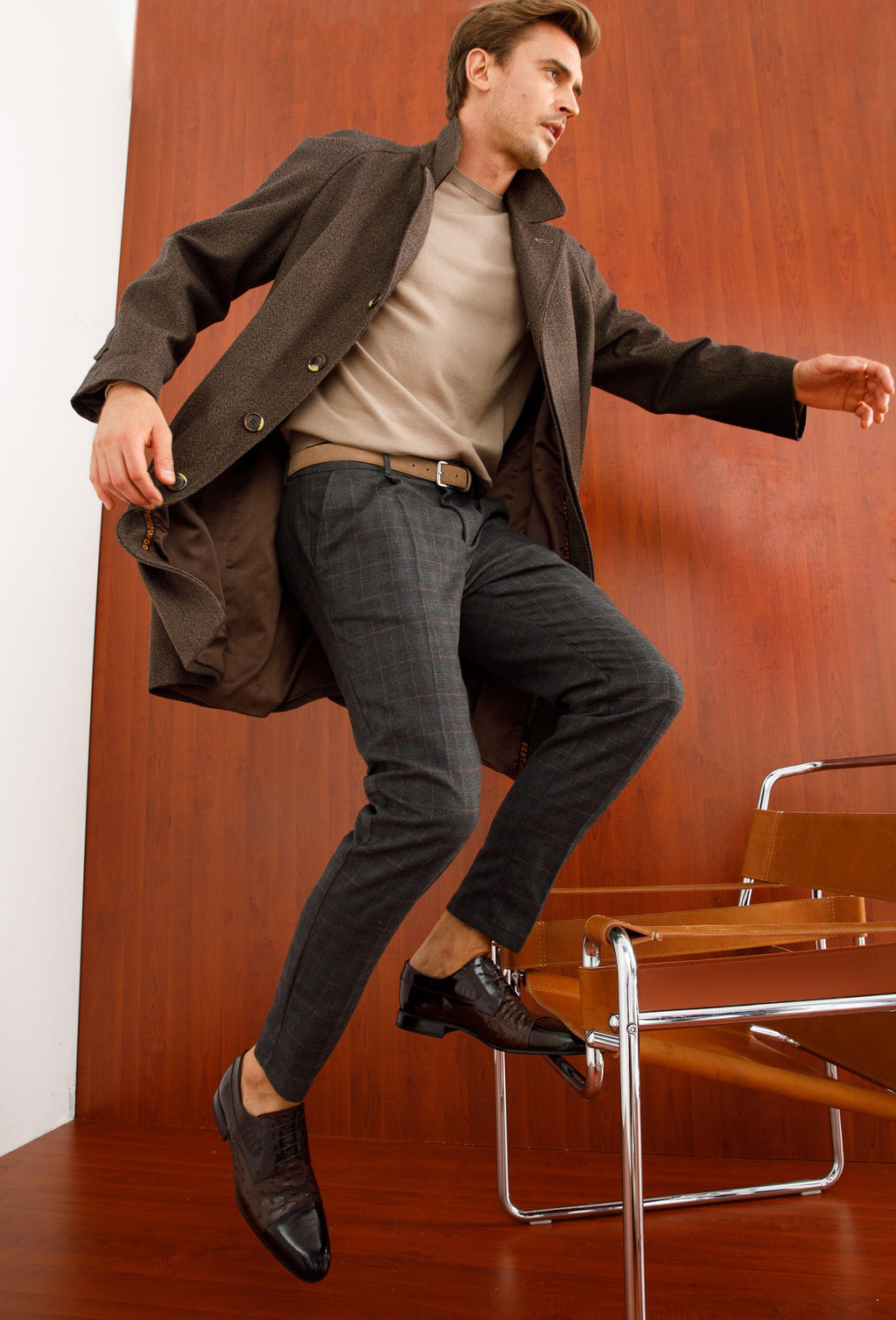 The Monterrey Brown Cap Toe Derby Men Shoe  Final Sale!