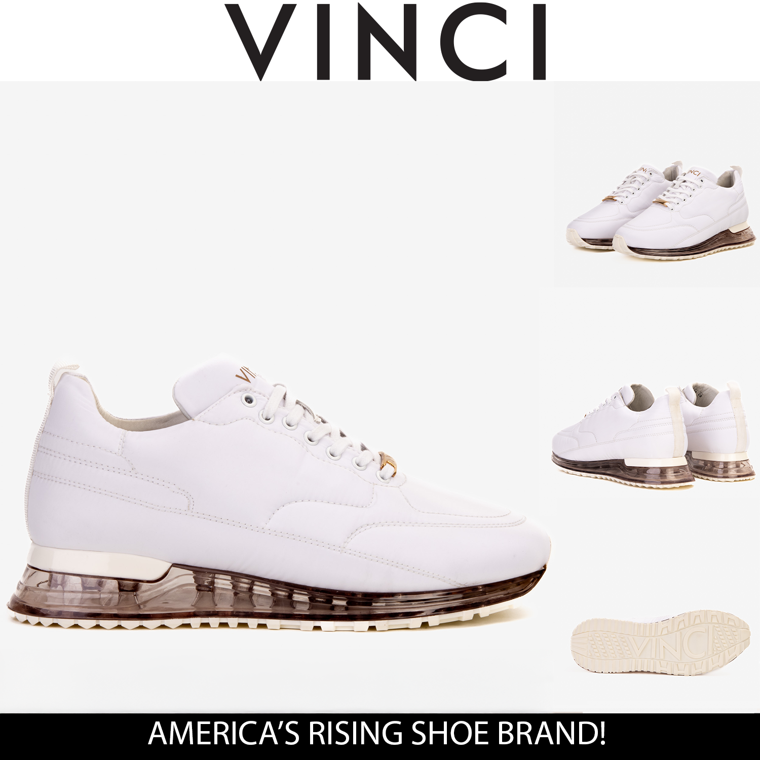 The Lexington White Leather Men Sneaker