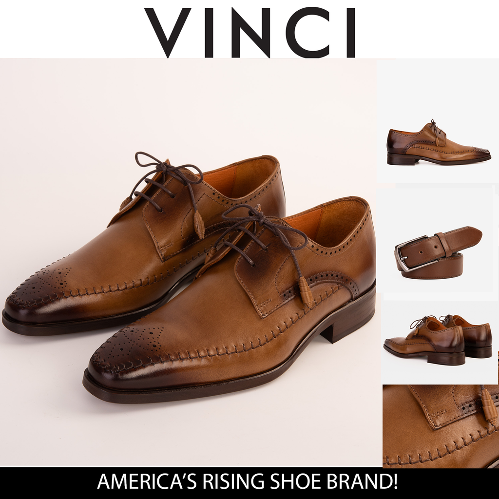 The Moon Tan Leather Derby Men Shoe