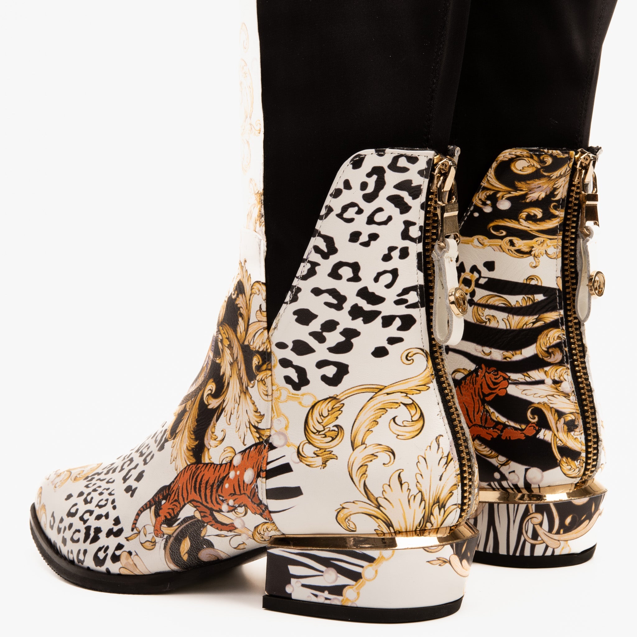 The Perugia Leather Pointy Toe Knee High Women Boot