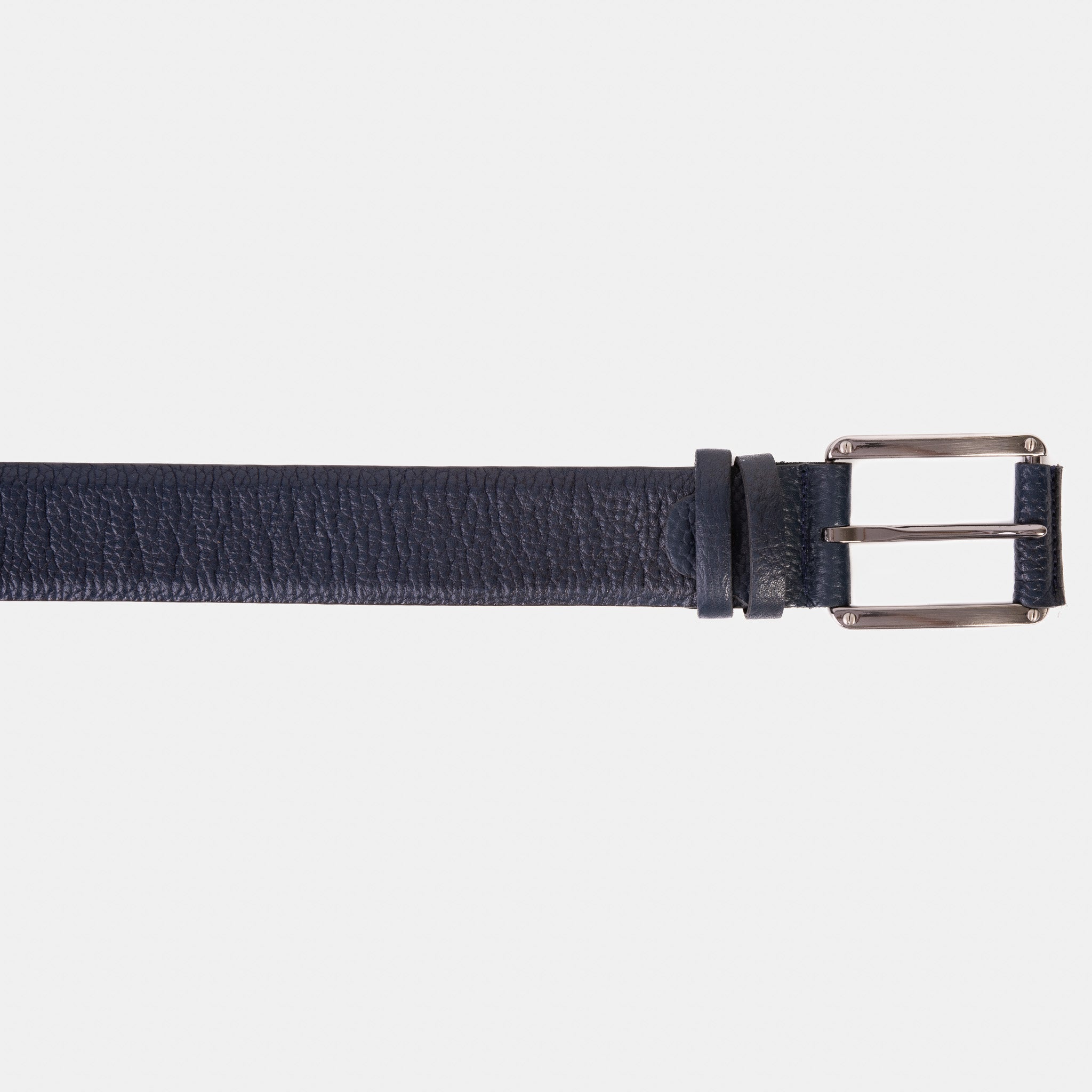 The Draco Navy Calfskin Belt