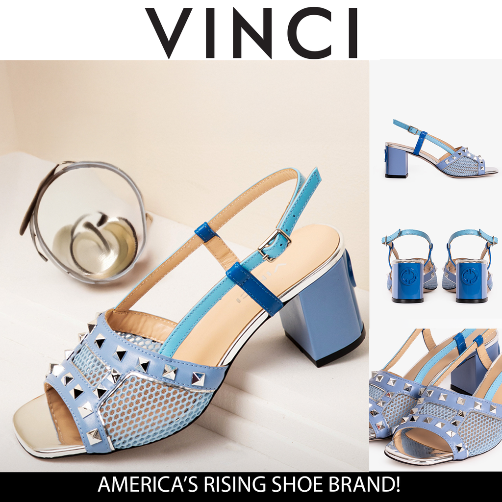 The Linea Blue Leather Women Slingback Shoe